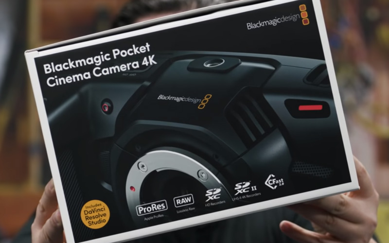 blackmagic pocket cinema camera unboxing